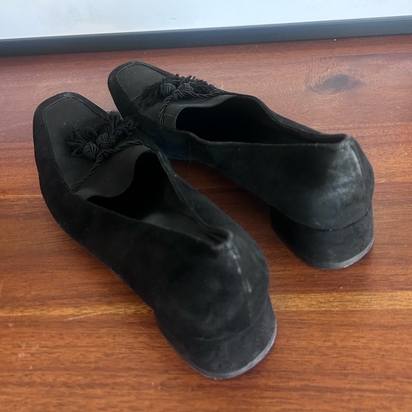 vintage salvatore ferragamo black tassel loafers - Picture 7 of 8